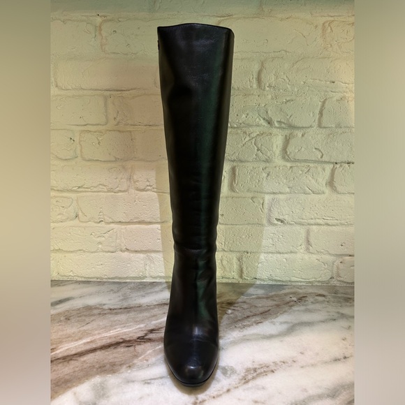 Gucci Rodano Calf Black Leather Boots with Heel - Picture 10 of 13